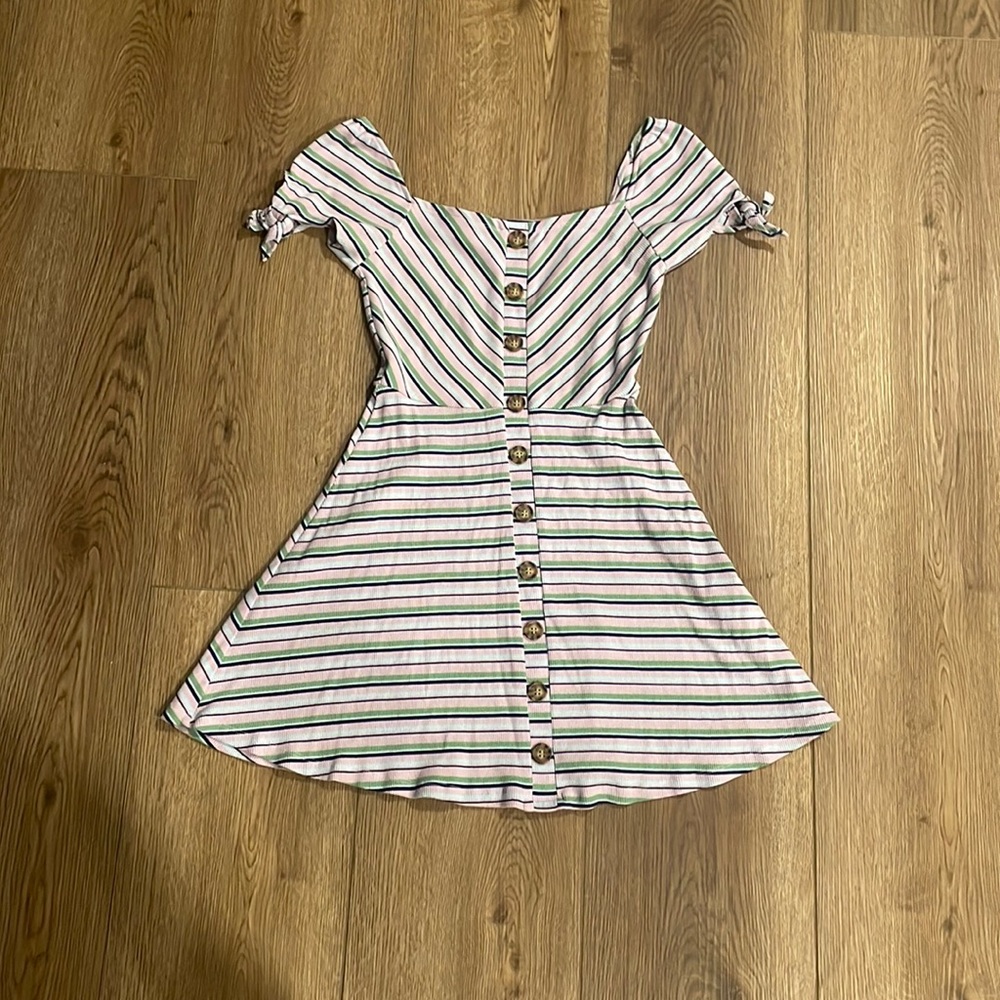 Francesca’s Multi Colored Striped Dress Women’s Size XXS